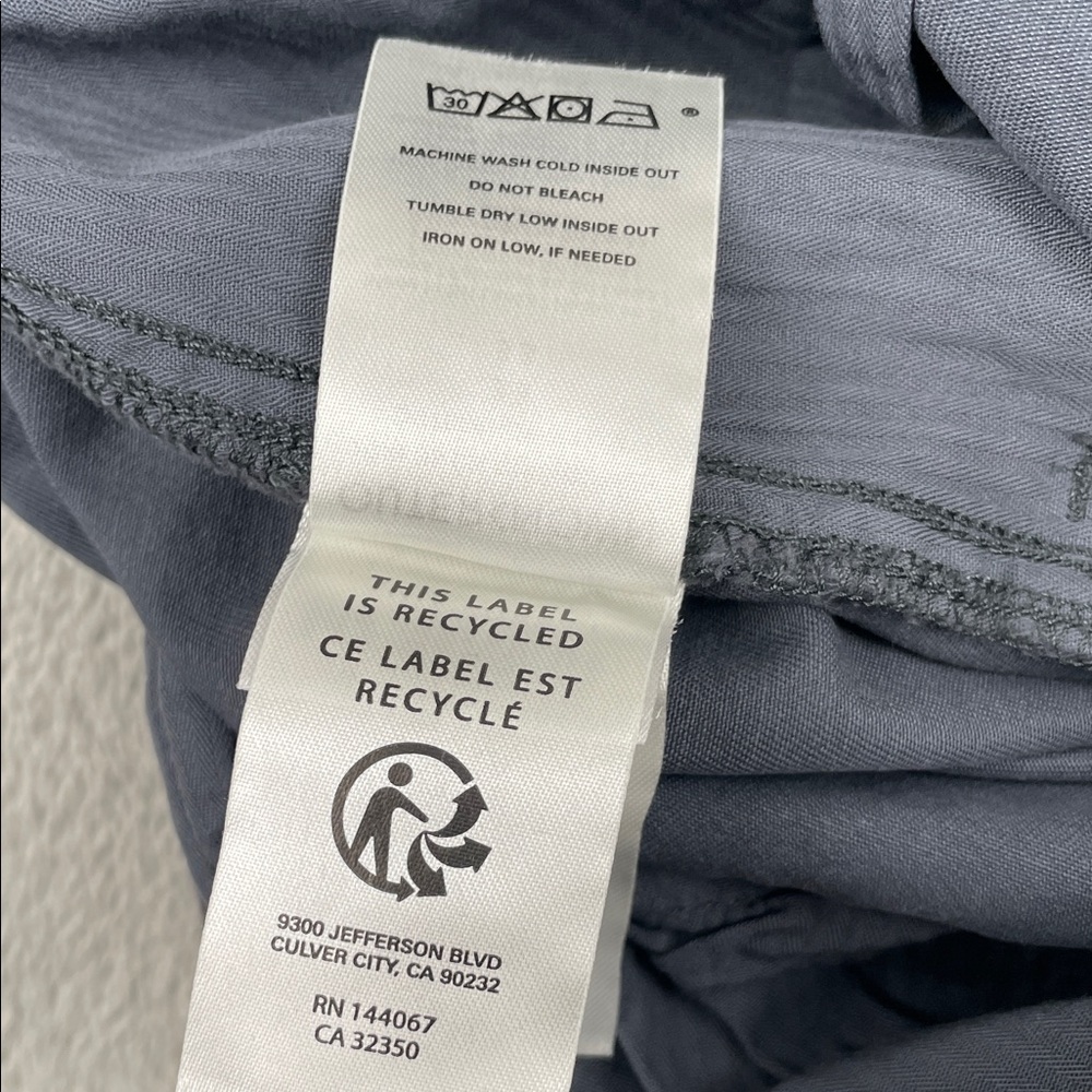 NEW Outerknown 33x31 Men's Charcoal Nomad Chino Pants - Picture 10 of 12